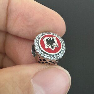 Pandora Albania Flag Exclusive Charm Bead